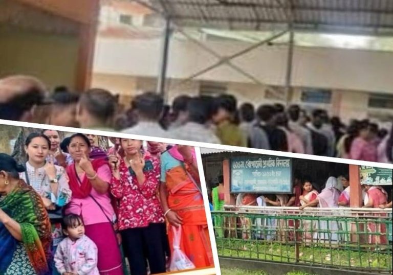 বিয়লি ৩ বজাপৰ্যন্ত অসমত ভোটদানৰ হাৰ ৭৫.৯১ শতাংশ