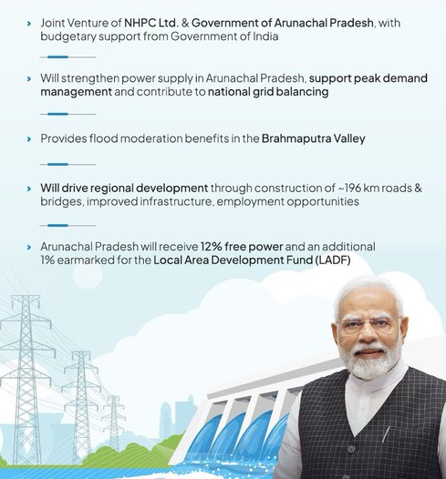 অৰুণাচল প্ৰদেশত ১৭২০ মেগাৱাট কামলা জলবিদ্যুৎ প্ৰকল্প